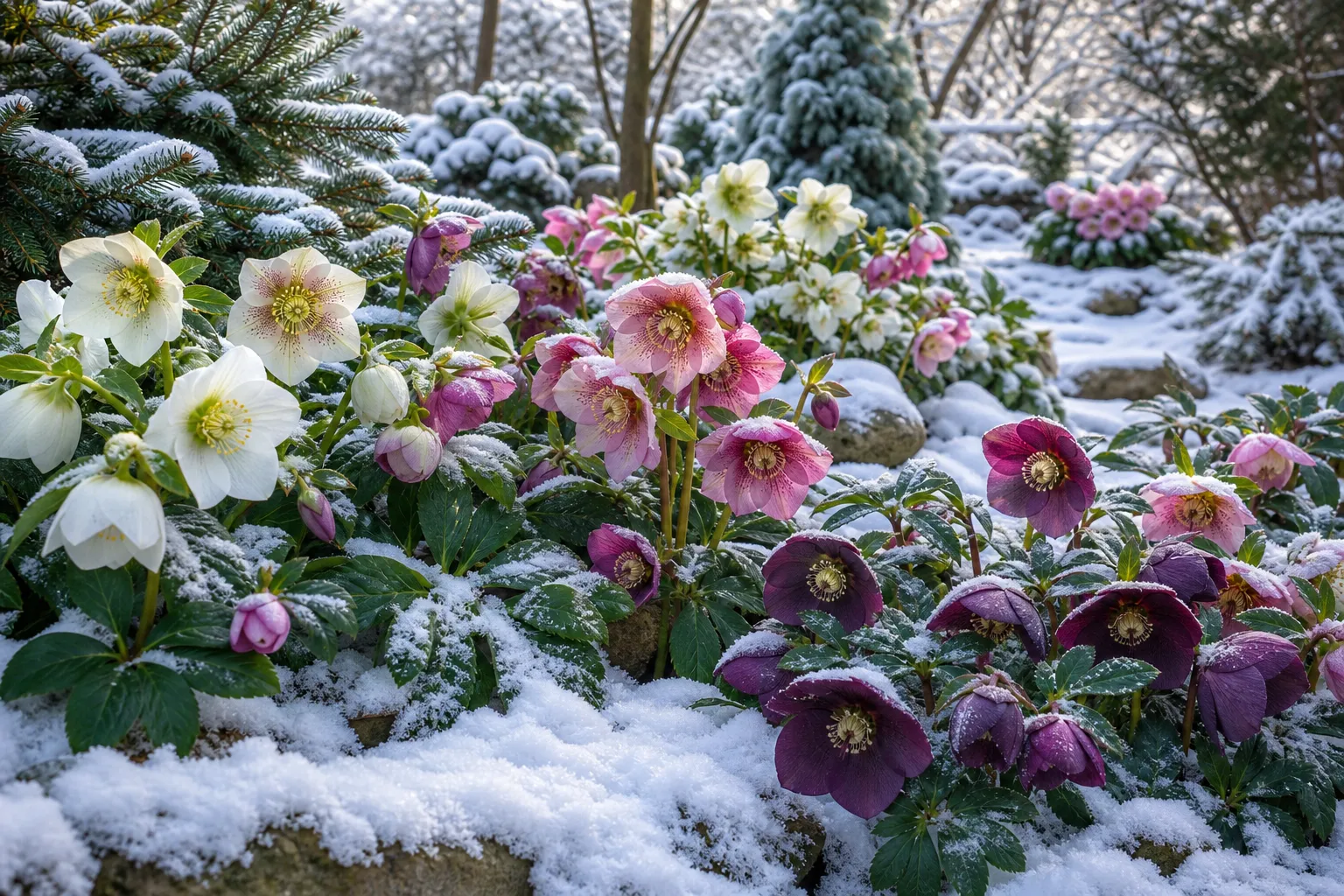Julrosen – en blomma som sprider glädje hela vintern illustration